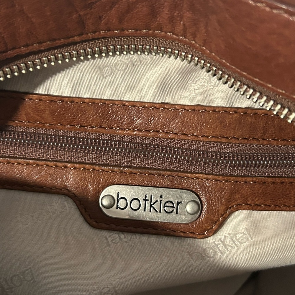 Botkier Brown Leather Satchel Structured hobo Handbag Everyday bag - Picture 4 of 14